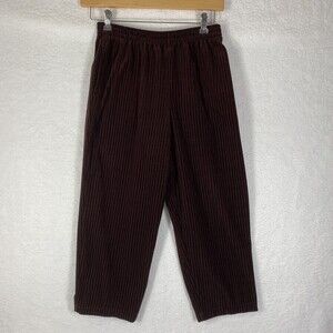 Diane Von Furstenberg Pants Womens Sz M Brown Velour Cropped The Color Authority